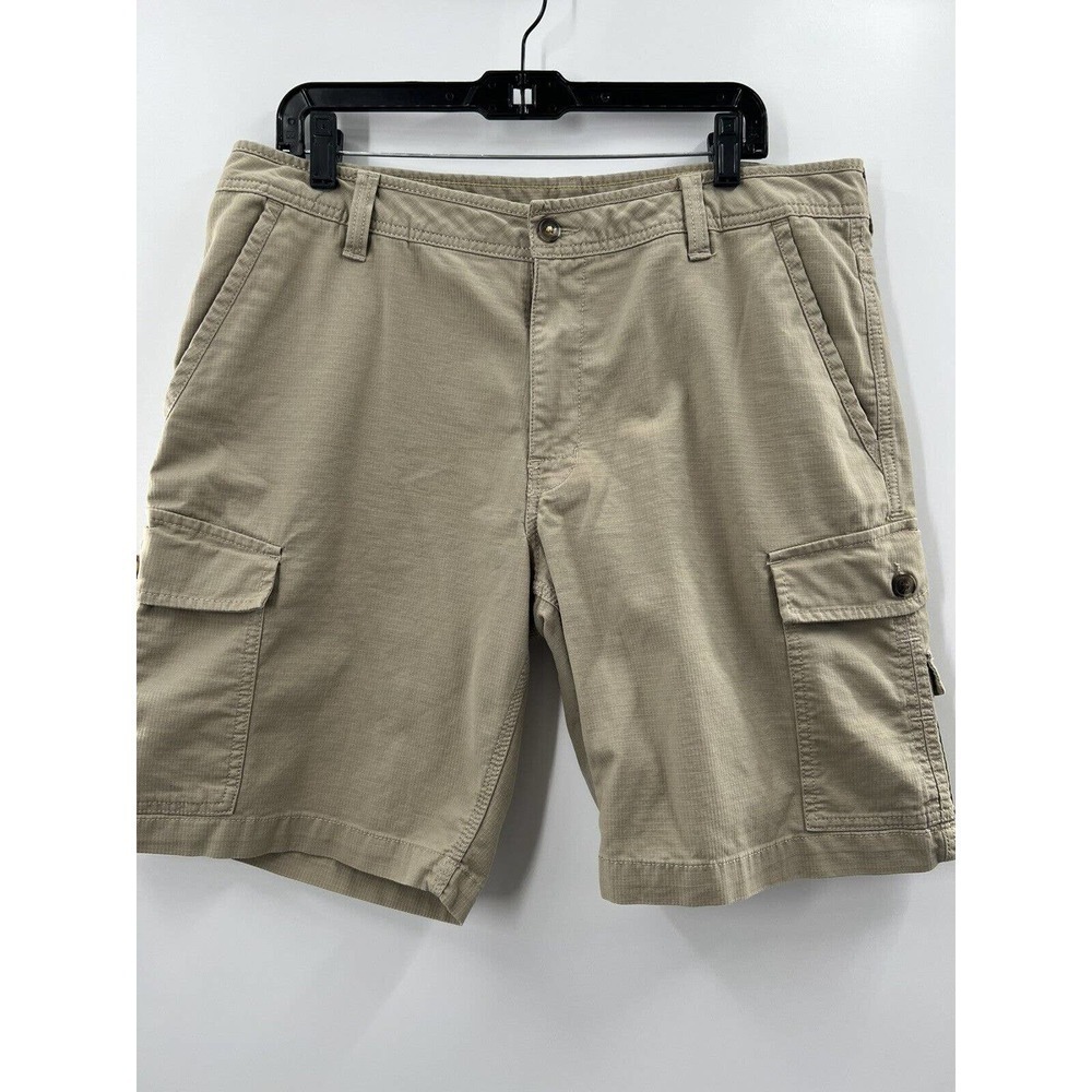 The North Face Men’s Flat Front Cargo Shorts Khaki Size 36 10” Inseam